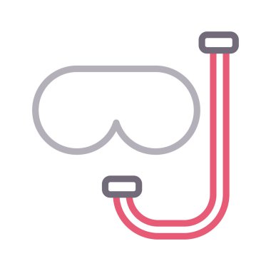 maske renk çizgi vektör simgesi