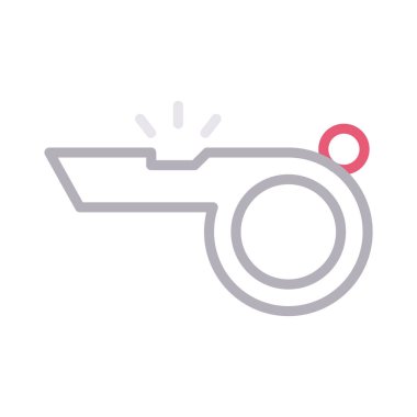 Hakem renk çizgi vektör simgesi