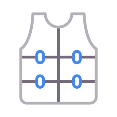 Güvenlik rengi çizgi vektör simgesi