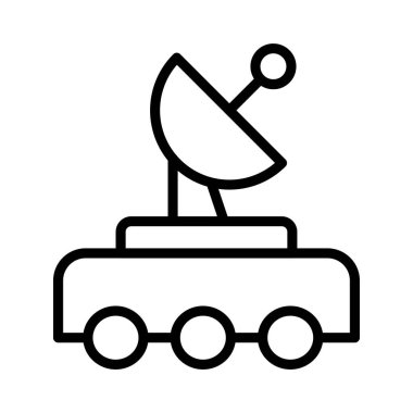 anten ince hat vektör simge