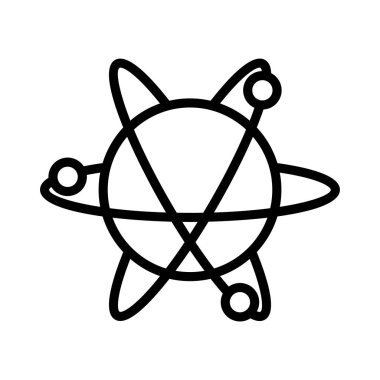 astronomi ince hat vektör simge