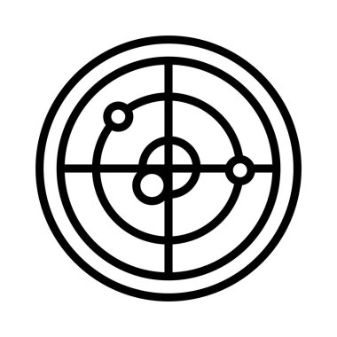 astronomi ince hat vektör simge