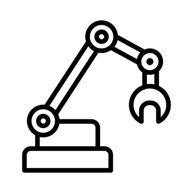 makine ince çizgi vektör simgesi