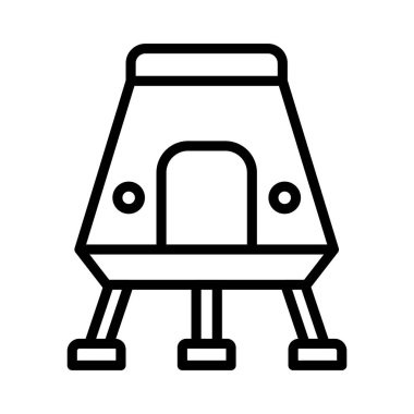 ince hat gemi simge vektör yabancı