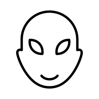 Monster Thin çizgi vektör simge