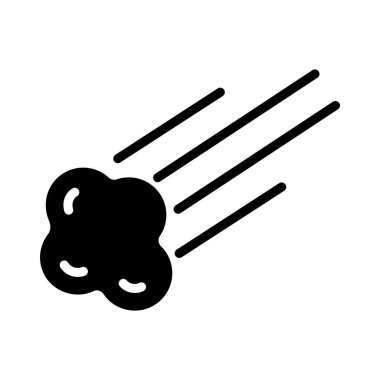 boşluk glif düz vektör simge