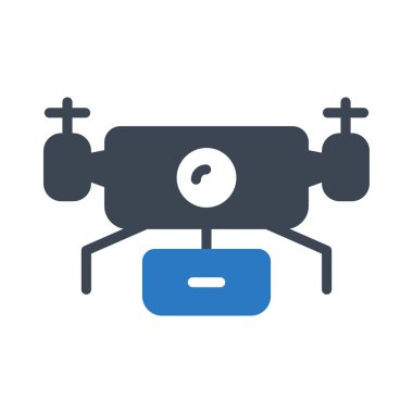 Gemi glif simge renk vektör