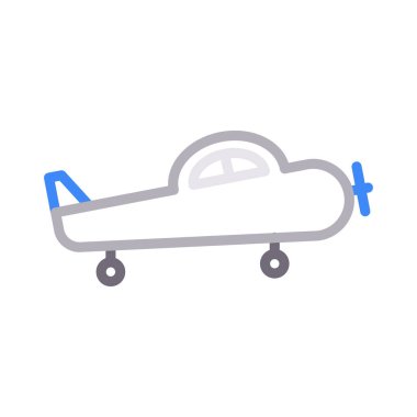 Uçuş renkli çizgi vektör simgesi