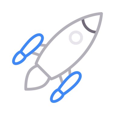 Gemi çizgi renk simge vektör