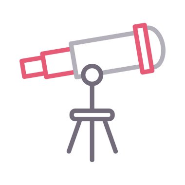 Binoküler renkli çizgi vektör simgesi