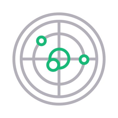 astronomi renkli çizgi vektör simgesi