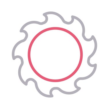 gezegen renk çizgi vektör simge