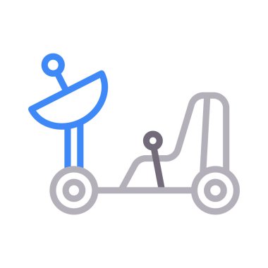 yemek rengi çizgi vektör simgesi