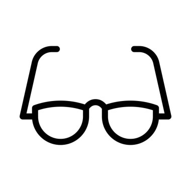gözlük ince çizgi vektör simgesi