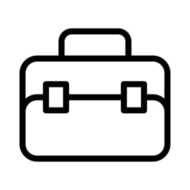 Evrak çantası İnce Satır Vektörü Simgesi