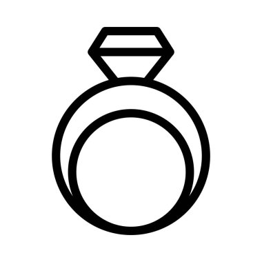 ince hat mücevher vektör simge