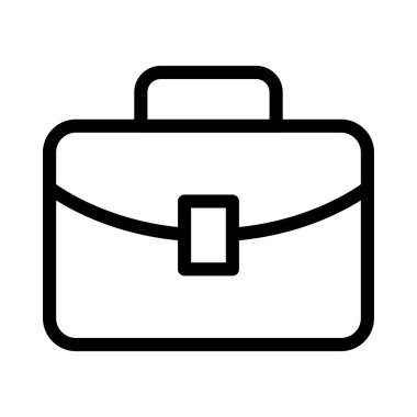 İnce Satır Vektör Simgesi Torbası