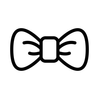 kravat ince çizgi vektör simge