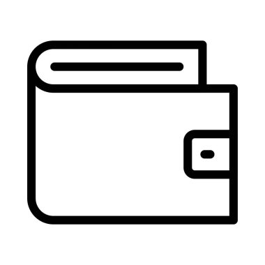 çanta ince çizgi vektör simgesi