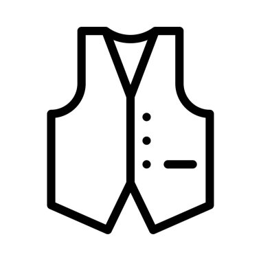 ceket ince çizgi vektör simge