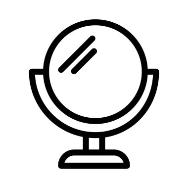 makyaj ince çizgi vektör simge