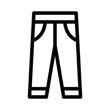 Pantolon ince hat vektör simge
