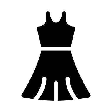 düz glif simge vektör