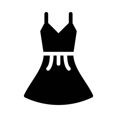 düz bez glif simge vektör