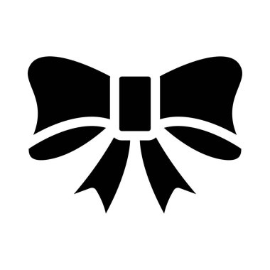 Daire hediye glif simge vektör