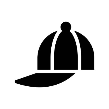 düz glif simge vektör