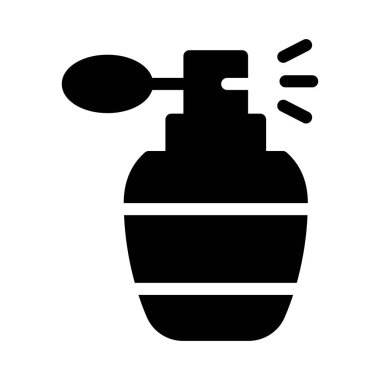 düz koku glif simge vektör