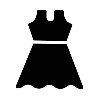 düz bez glif simge vektör