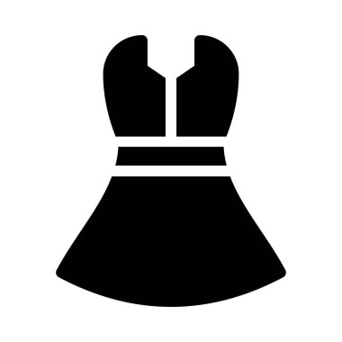 düz bez glif simge vektör