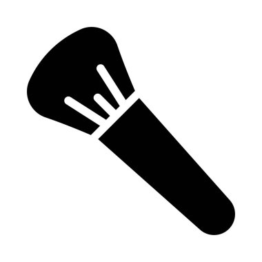 makyaj glif düz vektör simge