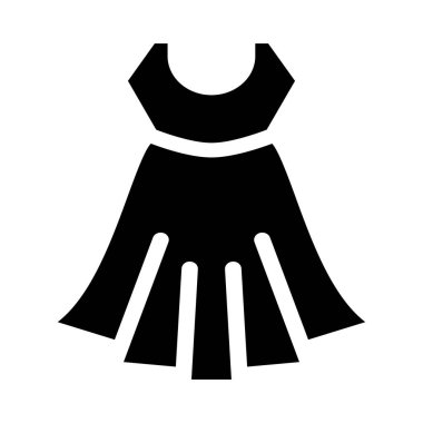 düz glif simge vektör