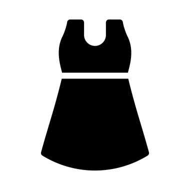 düz bez glif simge vektör