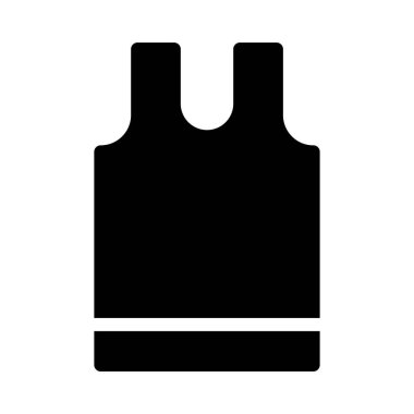 düz bez glif simge vektör