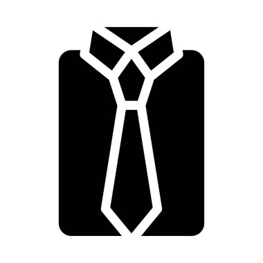 düz elbise glif simge vektör