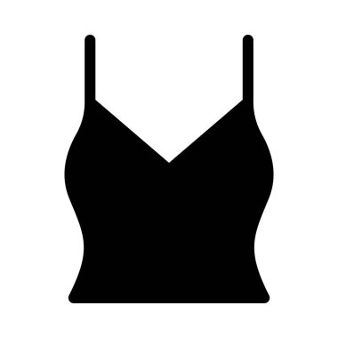 düz bez glif simge vektör