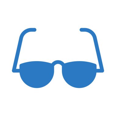 Gözlük glif simge renk vektör