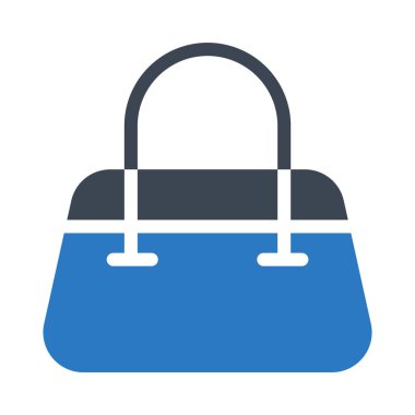 çanta glif simge renk vektör