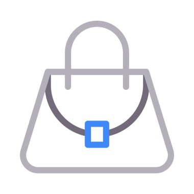 çanta renk hat vektör simge