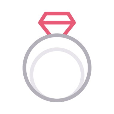 mücevher rengi çizgi vektör simge