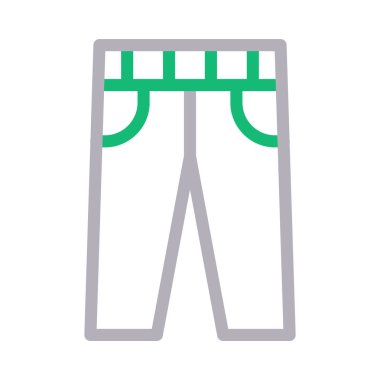 pantolon renkli çizgi vektör simgesi