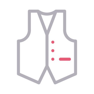 ceket renk çizgi vektör simge