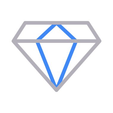 mücevher rengi çizgi vektör simge