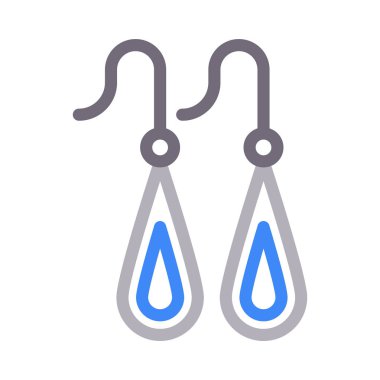 mücevher rengi çizgi vektör simge