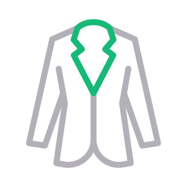 ceket renk çizgi vektör simge