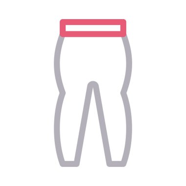 pantolon renkli çizgi vektör simgesi