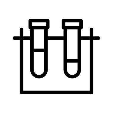 Tüp ince çizgi vektör simgesi